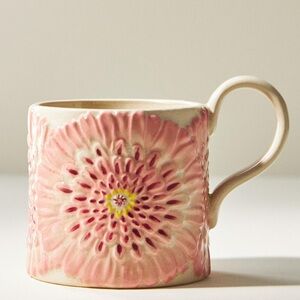Anthropologie Brand New, Lilypad Floral Mug